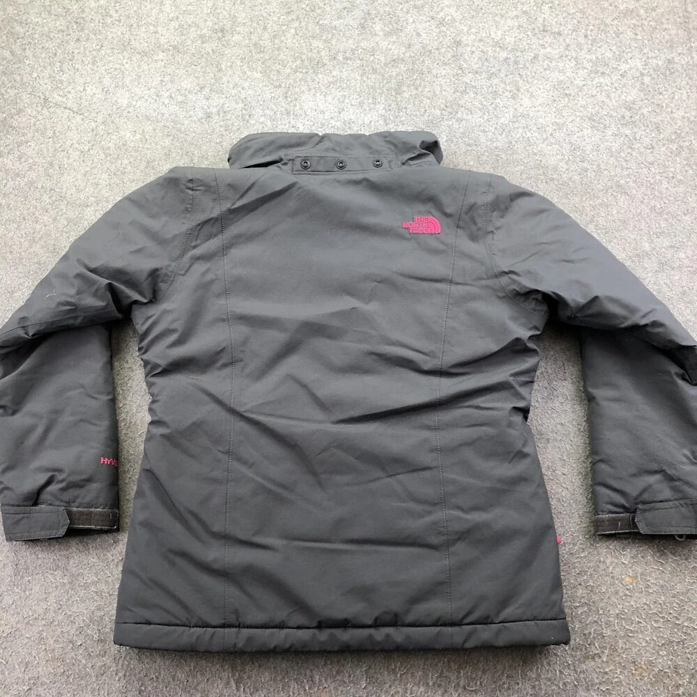 The North Face Jacket Girls Medium 10/12 Gray HyVent Insulated Ski Snow Winter